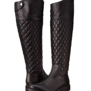 Vince Camuto Women’s Faya Quilted Leather Riding Knee-High Boots